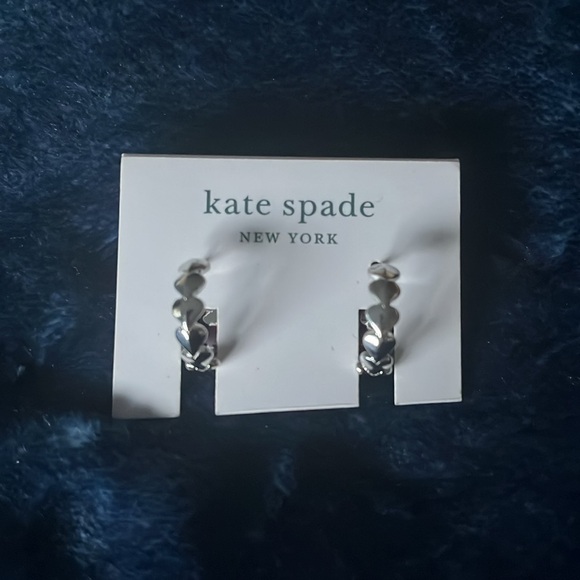 Kate Spade Heart Huggie Earrings - Picture 6 of 8